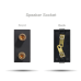 Механизм розетки CORKER 1/2 стерео / черный