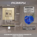 Комбинированная розетка CORKER ТВ антенна + Интернет RJ-45, без рамки / золотой