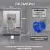 Комбинированная розетка CORKER ТВ антенна + Интернет RJ-45, без рамки / серый