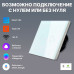 Умный сенсорный WiFi выключатель CORKER двухклавишный 1000 Вт / стекло / белый. Работает с Алисой и Smart life
