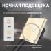 Умный сенсорный WiFi выключатель CORKER двухклавишный 1000 Вт / стекло / золотой. Работает с Алисой и Smart life