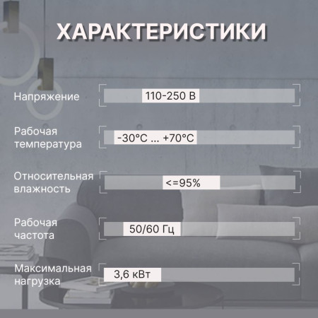 Умная встроенная WiFi розетка CORKER / белый
