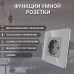 Умная встроенная WiFi розетка CORKER / серый