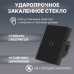 Сенсорный выключатель CORKER одноклавишный с подсветкой 300 Вт / стекло / черный