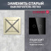 Сенсорный выключатель CORKER двухклавишный с подсветкой 300 Вт / стекло / черный