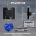 Механический одноклавишный выключатель CORKER (1 клавишный) / черный