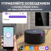 Умный сенсорный WiFi выключатель CORKER двухклавишный 600 Вт / стекло / черный. Работает с Алисой и Smart life