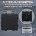 Механический одноклавишный ПРОХОДНОЙ выключатель CORKER (1 клавишный переключатель) / черный