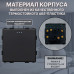Механический одноклавишный ПЕРЕКРЕСТНЫЙ выключатель CORKER (1 клавишный переключатель) / черный