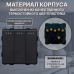 Механический трехклавишный ПРОХОДНОЙ выключатель CORKER (3 клавишный переключатель) / черный