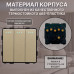Механический трехклавишный выключатель CORKER (3 клавишный) / золотой