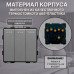 Механический трехклавишный выключатель CORKER (3 клавишный) / серый