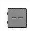 Механизм розетки CORKER 3.1A Usb / серый