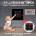 Розетка CORKER с двумя USB с заземлением и защитными шторками, без рамки / черный