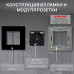 Розетка CORKER с двумя USB с заземлением и защитными шторками, без рамки / черный