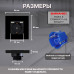 Розетка CORKER с двумя USB с заземлением и защитными шторками, без рамки / черный