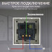 Розетка CORKER с двумя USB с заземлением и защитными шторками, без рамки / белый