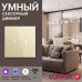 Умный сенсорный WiFi диммер CORKER 500 Вт / стекло / золотой