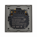 Умная встроенная WiFi розетка 20W с USB и Type-C (A+C) с заземлением и защитными шторками CORKER в стеклянной рамке (Алиса, Маруся, Smart life) / серый